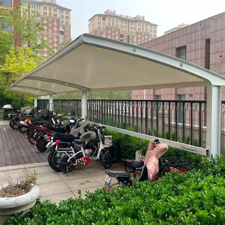 普兰县膜结构电动车棚